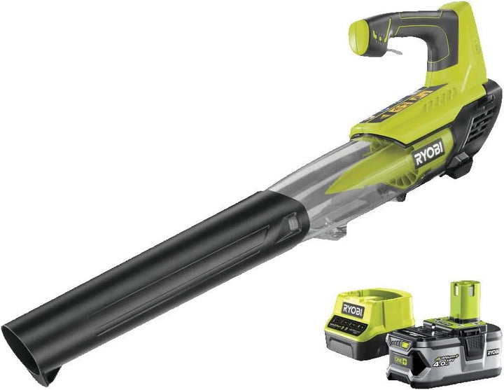 Ryobi 18 V ONE+ Akku-Laubgebläse RBL18JB40F (Luftgeschwindigkeit 160 km/h, Luftmenge 7,9 m³/min, Jet