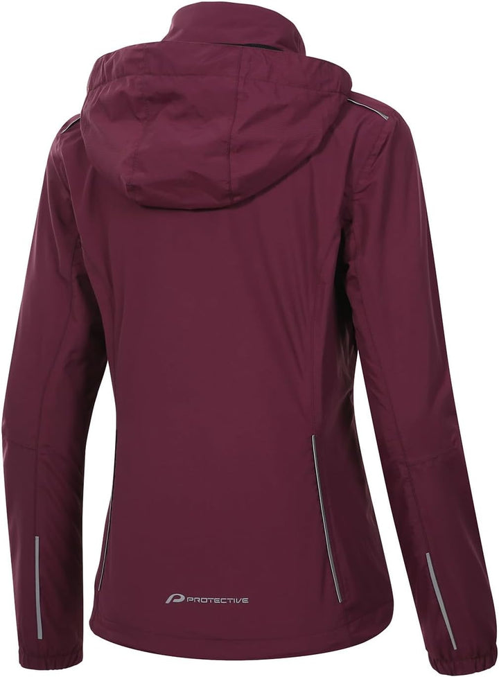 PROTECTIVE Regenjacke Damen P-Rain II W - Coral 36 wine, 36 wine