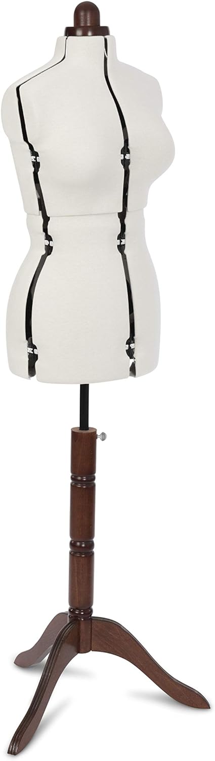Adjustoform Lady Valet Kleiderform 8-teilig, Strukturiertes Polyester-Baumwoll-Mischgewebe, Natur, M