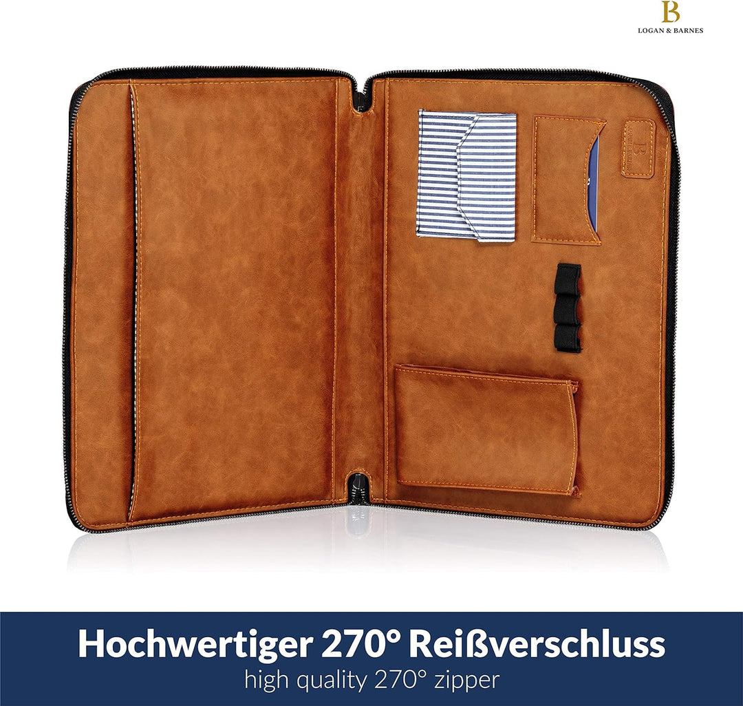 LOGAN & BARNES Laptop Hülle Herren - Elegante Laptop Tasche mit angenehmer Innenpolsterung - schlank