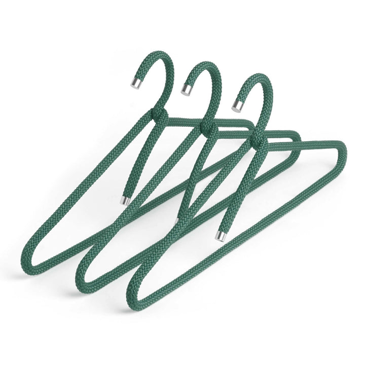 Peppermint Products Rope Hanger | 3er Textil-KLEIDERBÜGEL-Set aus Seil | Rutschfester Designer-Bügel