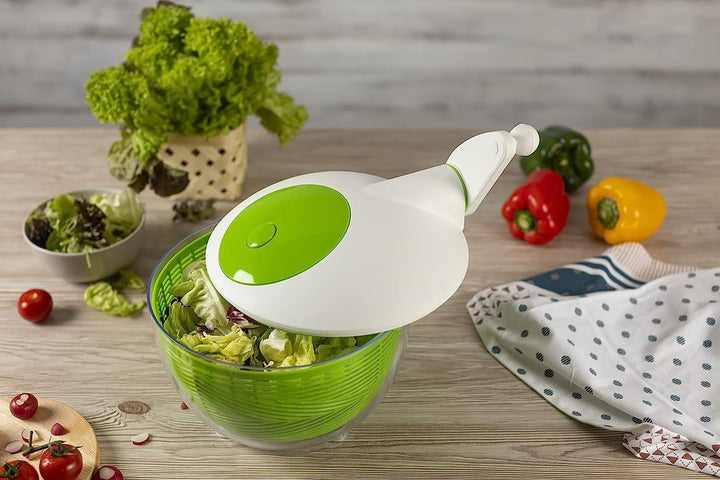 IBILI CENTRIFUGADORA Essential 26 cm, Stainless Steel, weiss/grün, 26 x 26 x 5 cm