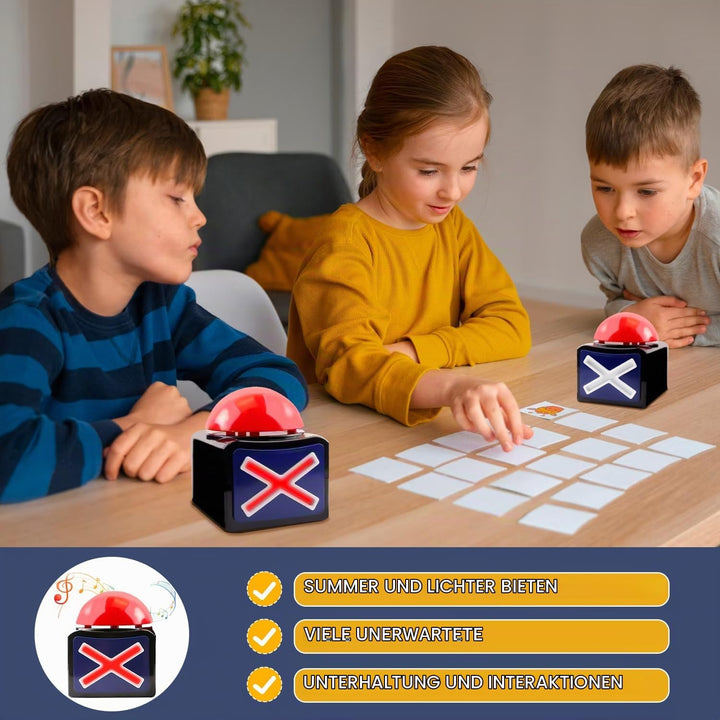 Spiel Antwort Buzzer mit Licht und Ton Trivia Quiz Got Talent Buzzer pro Game Show,Leuchtender und k