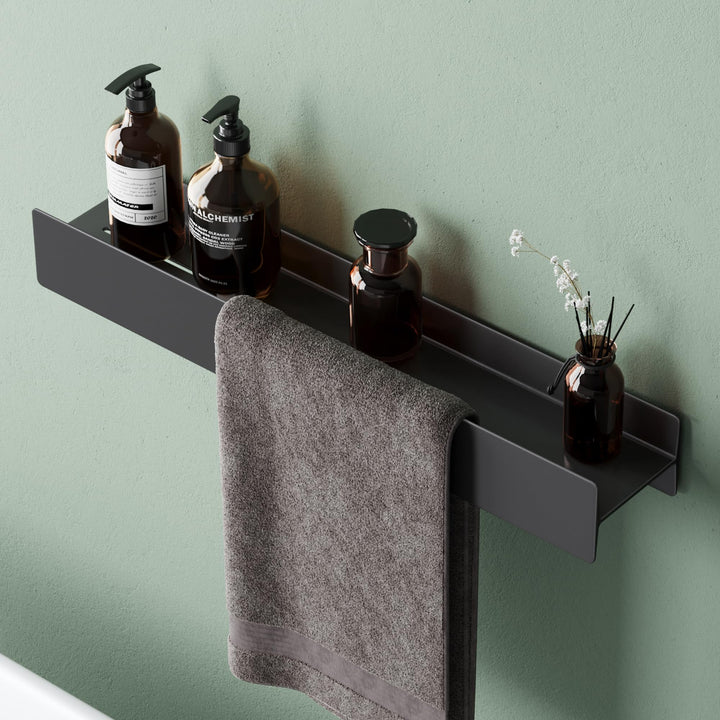 Mai & Mai Duschablage zum Bohren oder Kleben Duschregal Badablage 60cm Badezimmerablage zur Wandmont