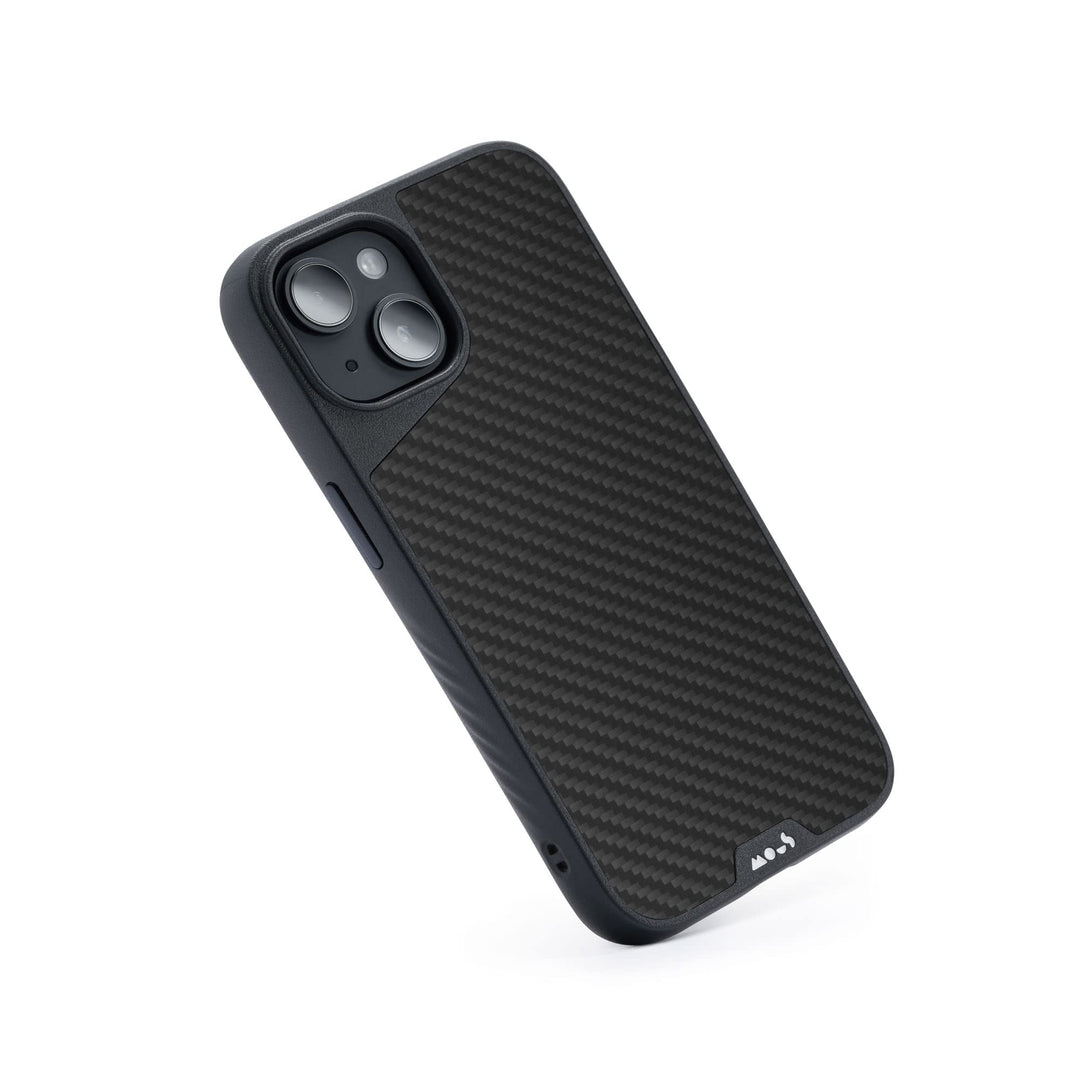 Mous Hülle für iPhone 15 MagSafe Kompatibel Case - Limitless 5.0 - Carbonfaser - Handyhülle iPhone 1