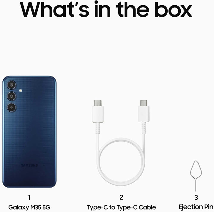 Samsung Galaxy M35 5G 6 GB/128 GB Blau (Dark Blue) Dual-SIM SM-M356B Blau 6GB + 128GB, Blau 6GB + 12