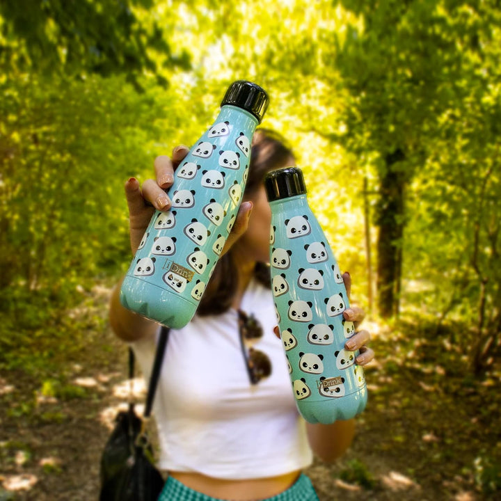 IDRINK - Revolutionäre Kids Thermosflasche, 2 Wände, Edelstahlflasche, Fassungsvermögen 350 ml Kids