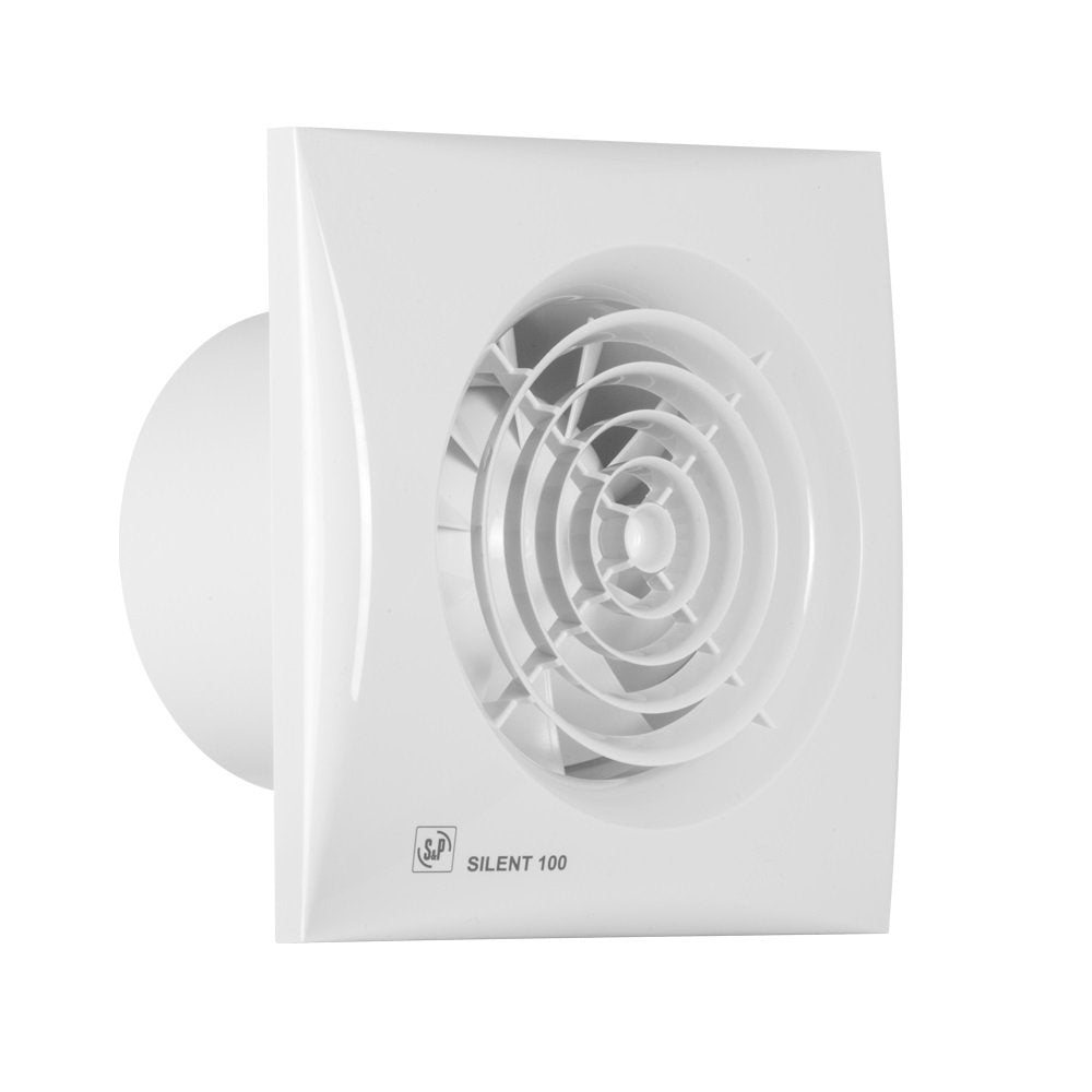 Soler & Palau M127398 Abluftventilator fürs Bad, Silent 100CZ, Weiss