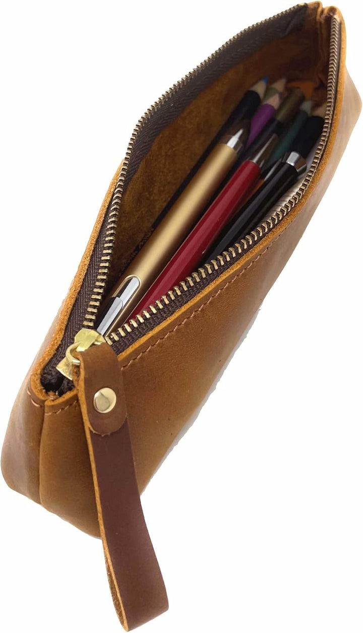 Su.B Federmäppchen - Federtasche - Etui aus Leder - Hergestellt aus Hochwertigem Leder - Passend für