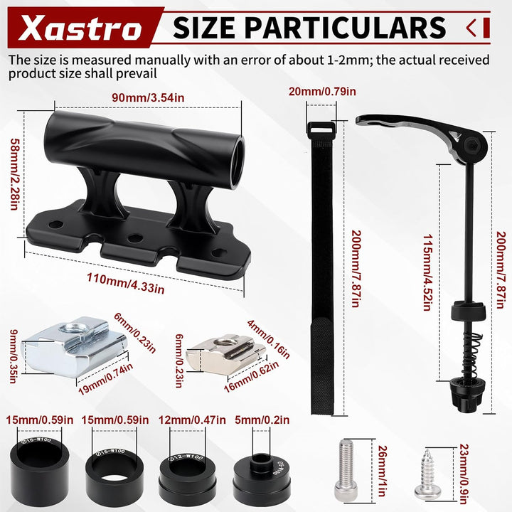 Xastro Fahrrad Gabelhalterung Auto Fahrrade DachträGer Gabelhalterung Steckachse 5/12/15x110mm Viels