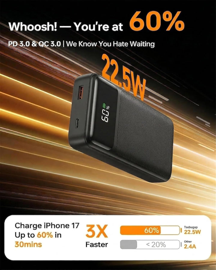 Powerbank 20000mah PD 22.5w Power Bank Schnellladefunktion Externe Handyakkus Mini Powerbank Mit Kab