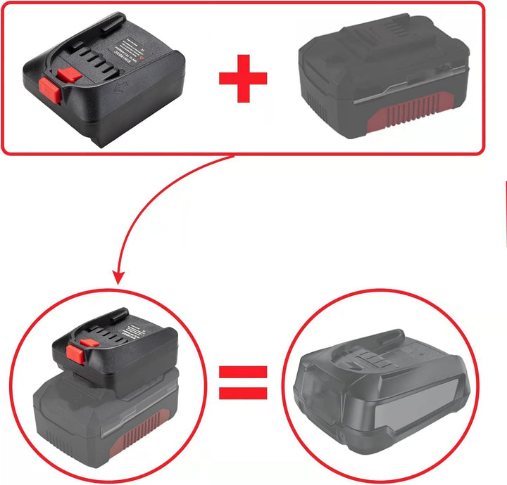 Adapter Konverter für Einhell 18V Li-Ion Akku auf für Bosch PBA 18V Li-Ion Elektrowerkzeug Akku (Kei