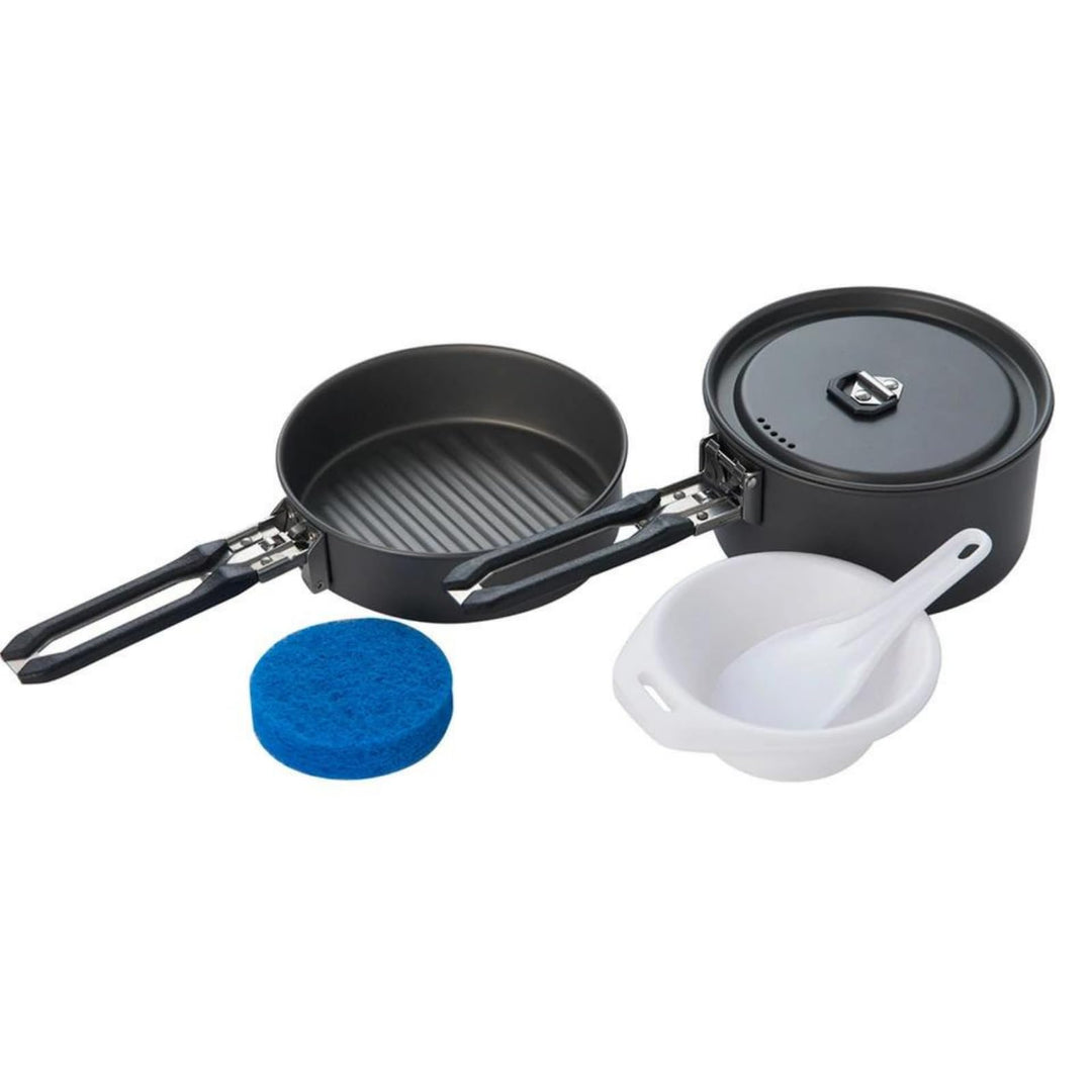 Fire-Maple Feast Camping Geschirr Set aus Edelstahl und eloxiertem Aluminium Feast FEAST 1 Black, FE