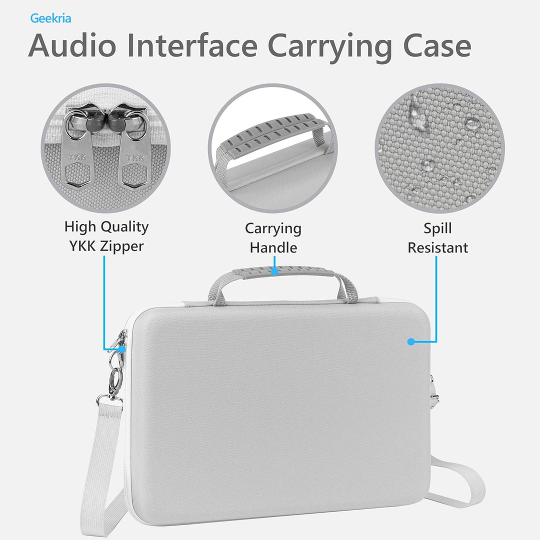 GEEKRIA Tragetasche für Audio-Schnittstellen, kompatibel mit Akai Professional MPK Mini IV, EVA-Hart
