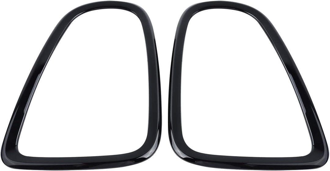 BONRYAN Scheinwerferblenden Cover Trim 4pcs Schwarz glänzend Scheinwerfer Rücklicht Surround Cover T