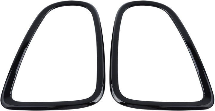 BONRYAN Scheinwerferblenden Cover Trim 4pcs Schwarz glänzend Scheinwerfer Rücklicht Surround Cover T