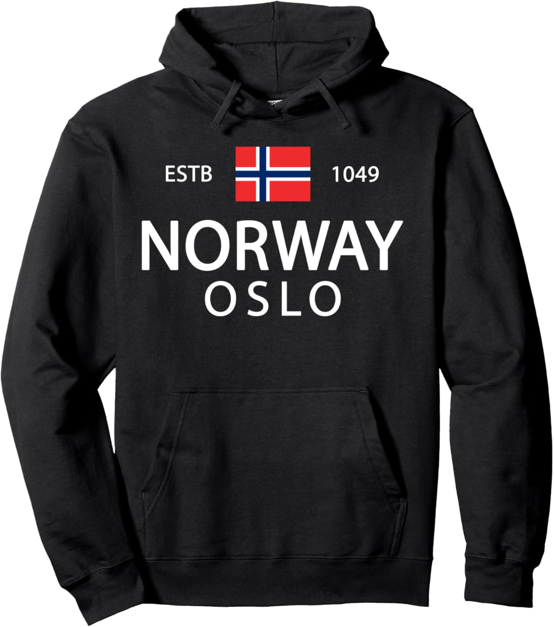 Norway History Clothing & Norwegian Apparel - Oslo Norway Pullover Hoodie