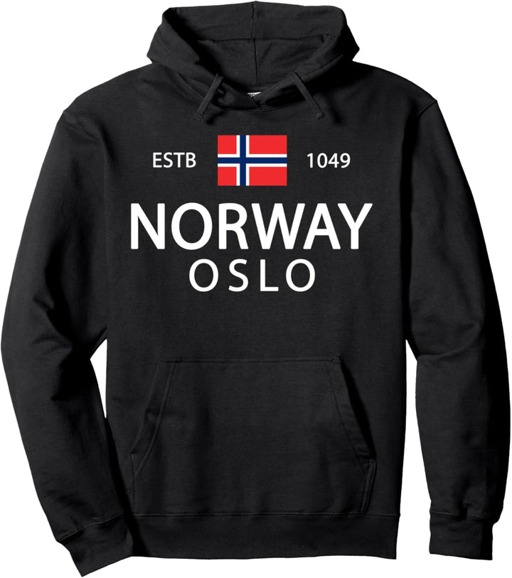 Norway History Clothing & Norwegian Apparel - Oslo Norway Pullover Hoodie