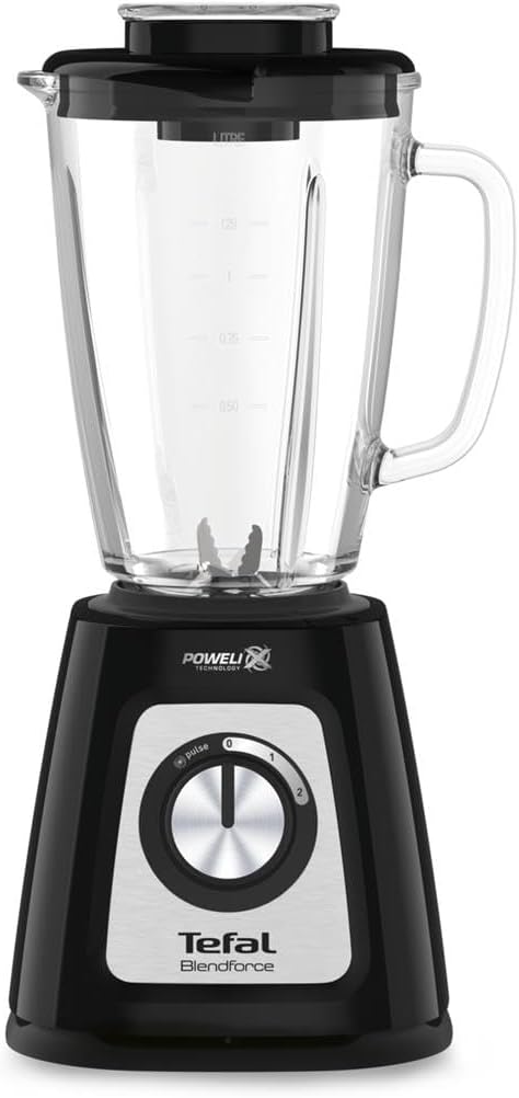 Tefal BL435831 BL4358 Standmixer, Glas, 1.75 liters, Schwarz