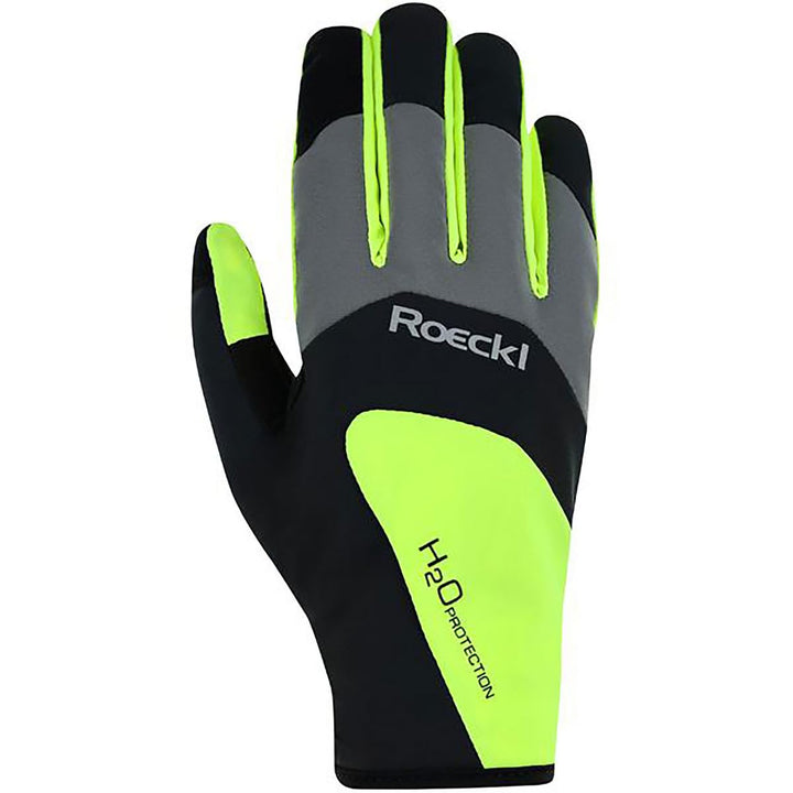 Roeckl Rapallo Winter Fahrrad Handschuhe lang wasserdicht schwarz/gelb 2025 7, 7