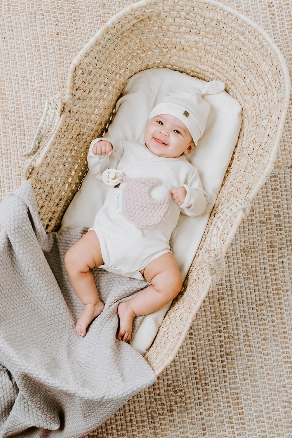 Baby's Only - Sky Gestrickte Babydecke aus Baumwolle - Kuscheldecke Baby - TOG 0.7 - für Jungen und