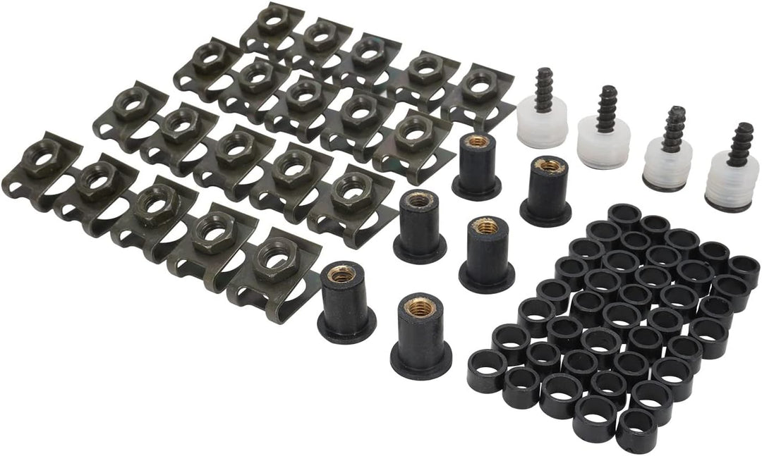 Motorrad-Verkleidungsschrauben-Set, Aluminium, universal, Motorrad-Windschutzscheiben-Befestigungssc