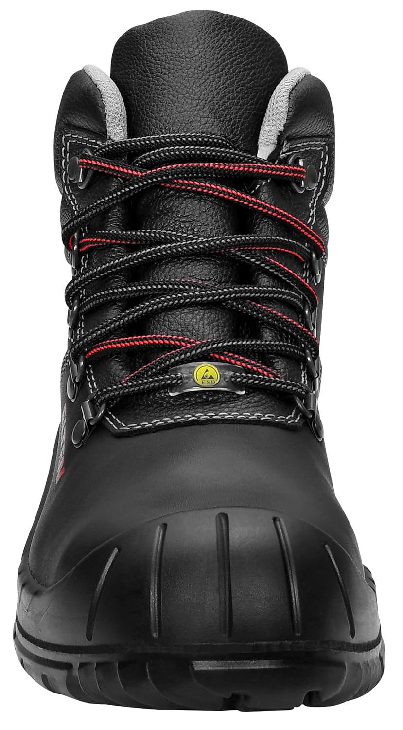 ELTEN Sicherheitsschuhe RENZO GTX XW Mid ESD S3 CI, Herren, Leder, Stahlkappe, leicht, robust, Schwa