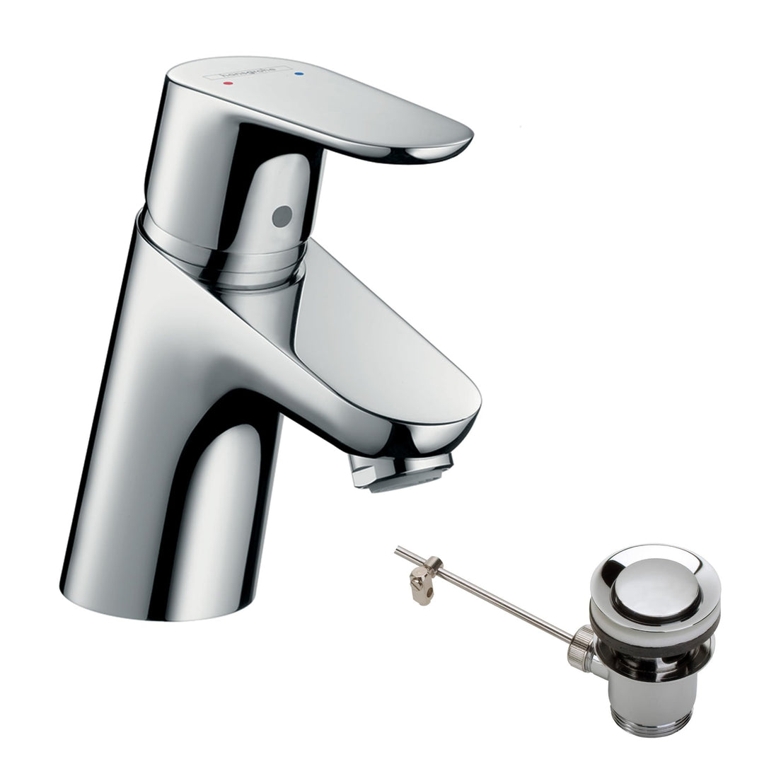 hansgrohe Wasserhahn Focus für Niederdruck (Armatur mit Auslauf Höhe 70mm), Chrom