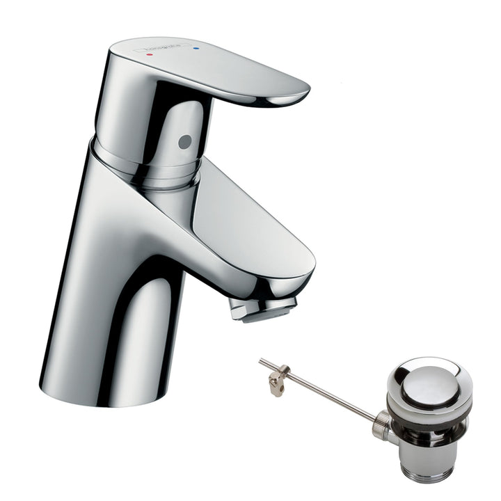 hansgrohe Wasserhahn Focus für Niederdruck (Armatur mit Auslauf Höhe 70mm), Chrom