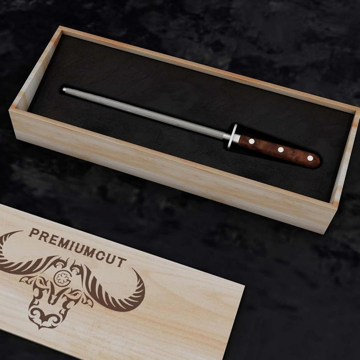 GIESSER seit 1776 - Made in Germany - Wetzstahl 25 cm Tree of Life, PremiumCut Steel No 1, Messersch