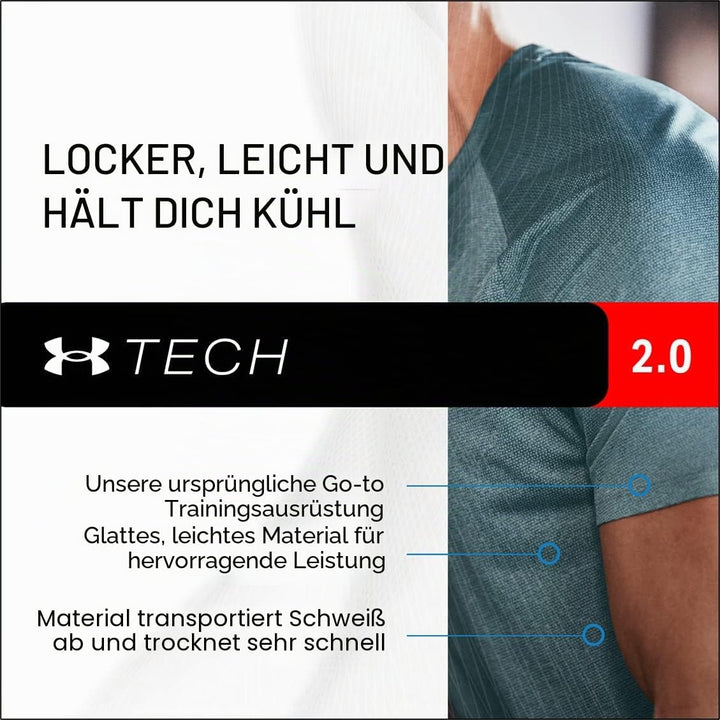 Under Armour Herren UA Tech 1/2 Zip Pullover S Schwarz, S Schwarz
