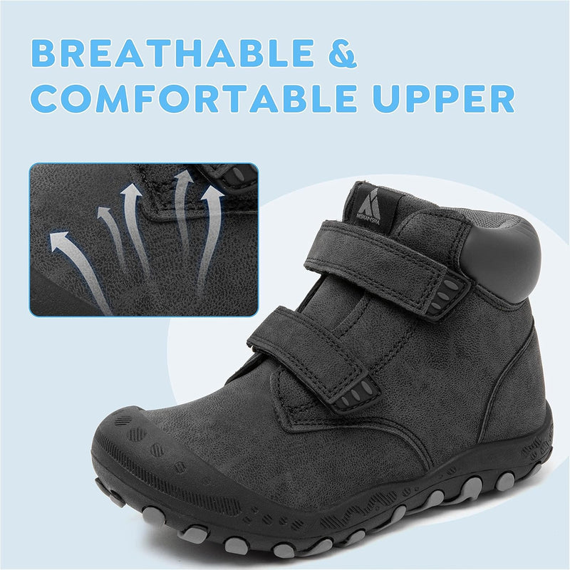 Mishansha Kinder Wanderschuhe rutschfest Leicht Trekking Wanderstiefel für Jungen Mädchen Gr.24-38 2
