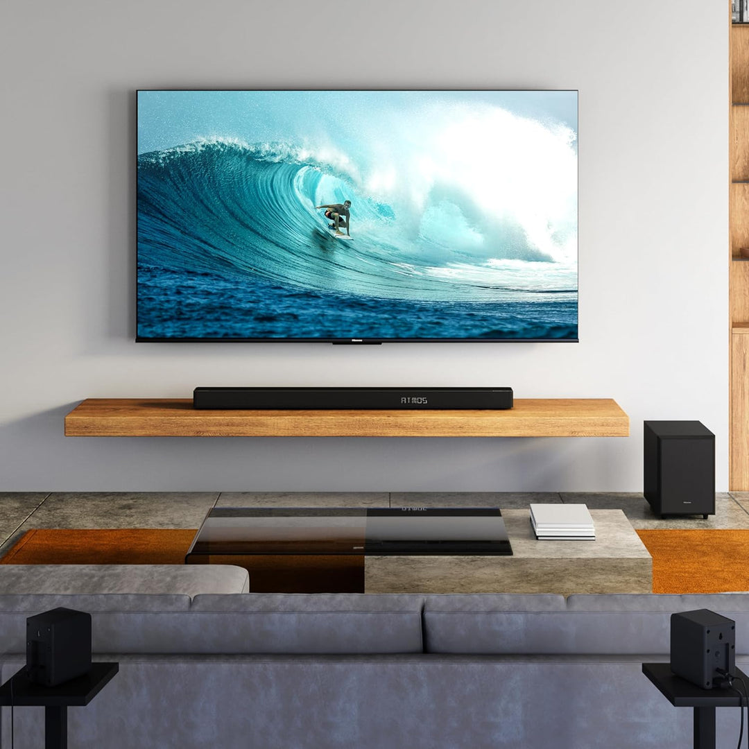 Hisense AX5125H 5.1.2 Soundbar mit kabellosem Subwoofer und Rücklautsprechern, 500W, Dolby Digital P
