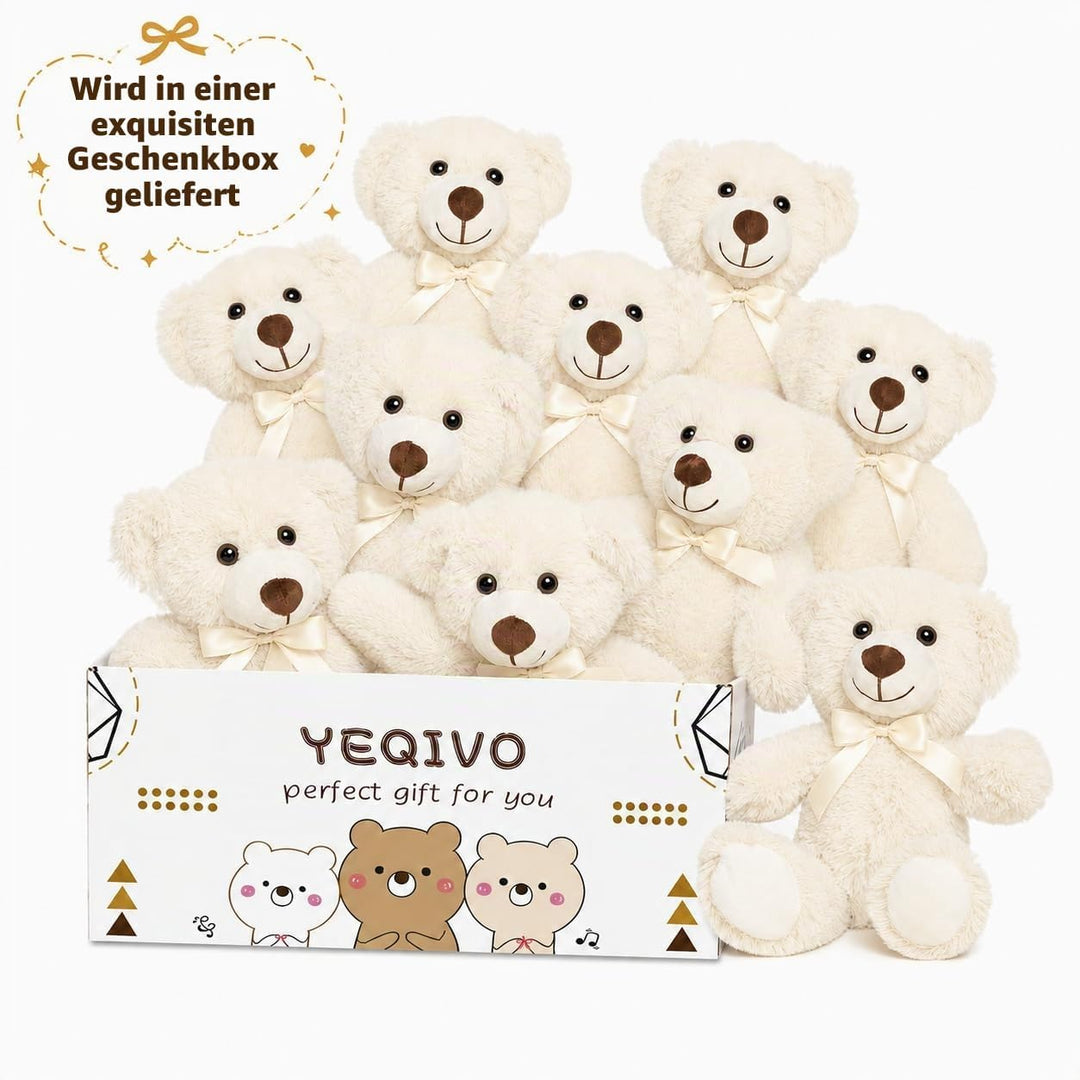 Teddybär gefülltes Tier Plüschtier Geschenk für Kind Freundin, 13.5 Zoll gefüllte Bären für Weihnach