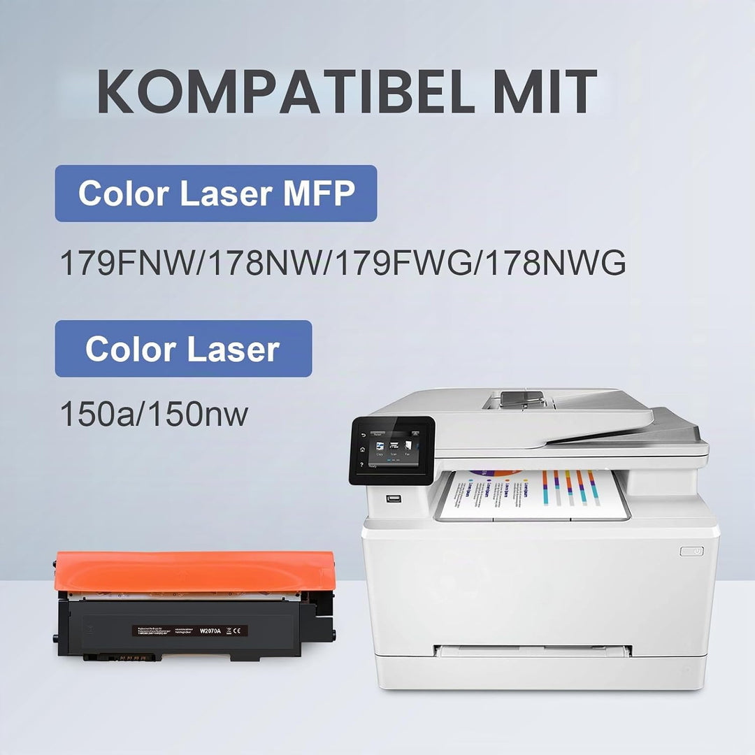 Superpage Toner Kompatibel für HP 117A W2070A für HP Color Laser MFP 179fwg 178nwg 179fnw 178nw 150n