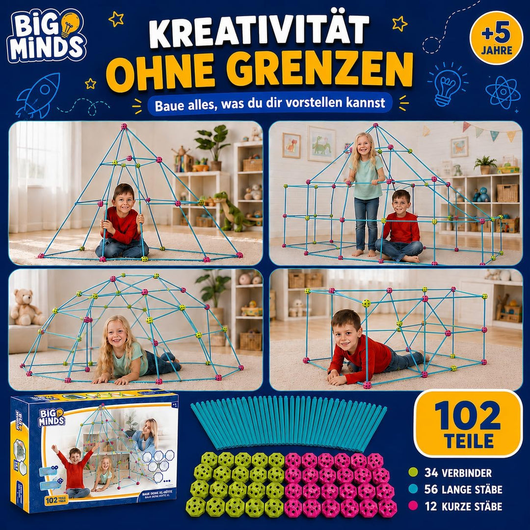 Party town Xtrem Projects - Höhle Bauen Kinder XL | Bausatz Kinder | Spielzeug Kinder 5 Jhare | Gart