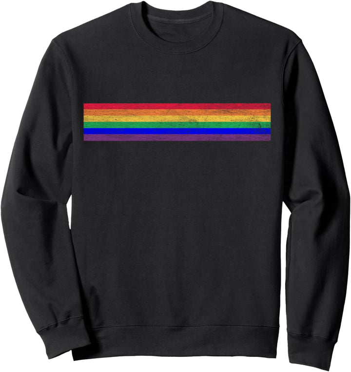 LGBTQ PRIDE RAINBOW FLAG BAND GAY LESBIAN TRANS QUEER PRIDE Sweatshirt