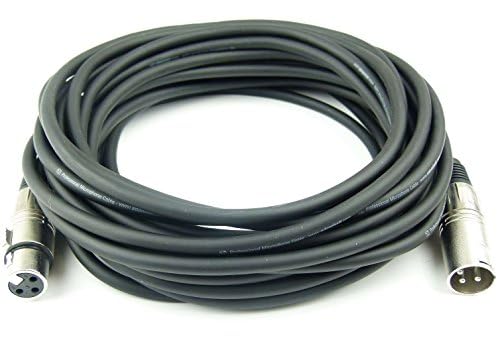 Adam Hall Cables 2 Stück K3MMF1000 Mikrofonkabel XLR female auf XLR male DMX Audio Kabel 3 pol polig