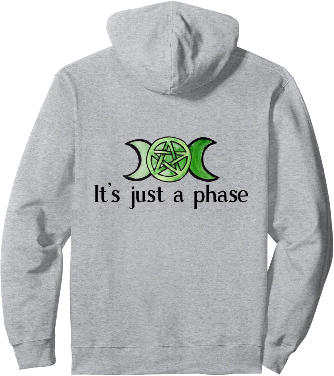 Es ist nur eine Phase Heidnischer Dreifachmond Göttin Pullover Hoodie
