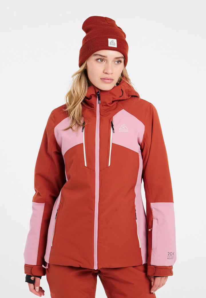 Protest Women, Ladies Ski- Und Snowboardjacken PRTOMORIKA L Uluru Rust, L Uluru Rust