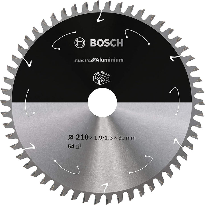 Bosch Professional 1x Kreissägeblatt Standard for Aluminium (Aluminium, Sägeblatt Ø 210 x 30 x 1,9 m
