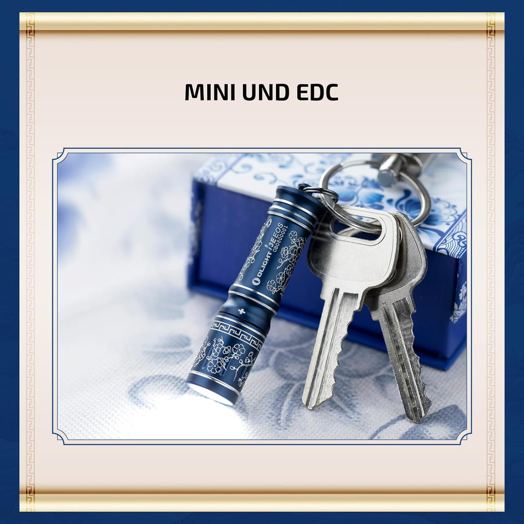 OLIGHT I3E EOS Mini LED Taschenlampe Schlüsselanhänger 90 Lumen und 44m Reichweite, kleine Flashligh