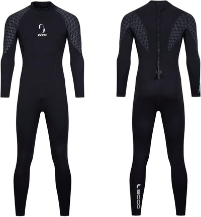 ZCCO, Herren-Neoprenanzug, 3-mm-Premium-Neopren, volle Ärmellänge, Taucheranzug für Spearfishing, Sc