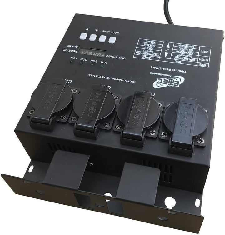 ETEC Dimmer Pack DIM-4 DMX MultiDim Schuko Stromverteiler Disco Party