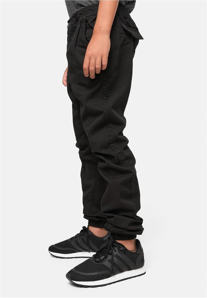 Urban Classics Jungen Hose Boys Stretch Jogging Pants mit elastischen Bündchen, Buben Jogginghose er