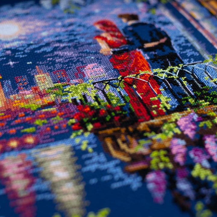 Magic Needle 550-766 ZW Wochenende in Paris Kreuzstichset mit Zählmuster Zweigart Edition, Baumwolle