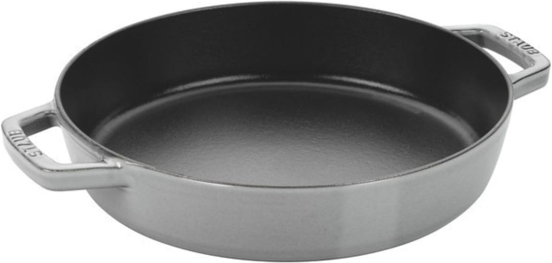 Staub Bratpfanne mit zwei Griffen, Induktionsgeeignet, Gusseisen, Graphitgrau, 20 cm, 1 Einheiten 20