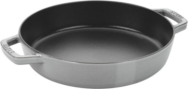 Staub Bratpfanne mit zwei Griffen, Induktionsgeeignet, Gusseisen, Graphitgrau, 20 cm, 1 Einheiten 20