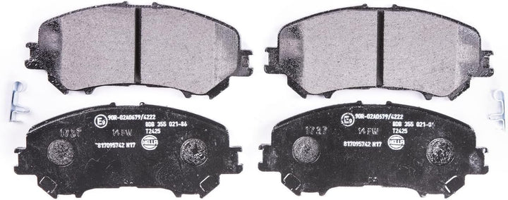 HELLA PAGID 8DB 355 021-861 Bremsbelagsatz - T2425 - Dicke/Stärke: 16.7mm - mit akustischer Verschle