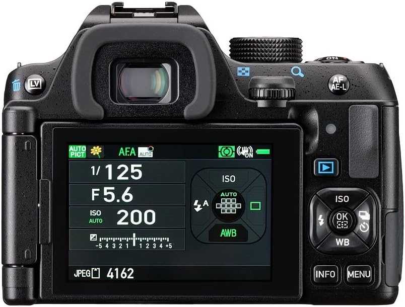 PENTAX KF APS-C digitales SLR-Kameragehäuse, staubdicht, wetterfest, Vario-LCD-Display, schwarz, 24m